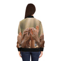 Women's Bomber Jacket - Golden Rays of Unity Wall Art |...