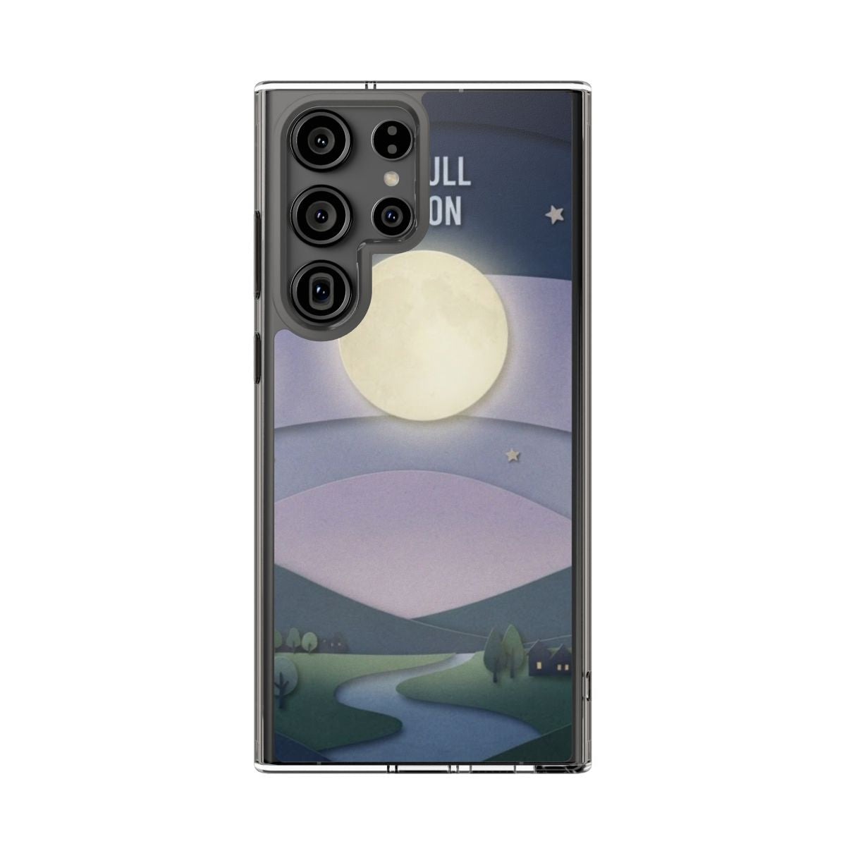 Clear Impact-Resistant Case - Moon | Echovira Gallery