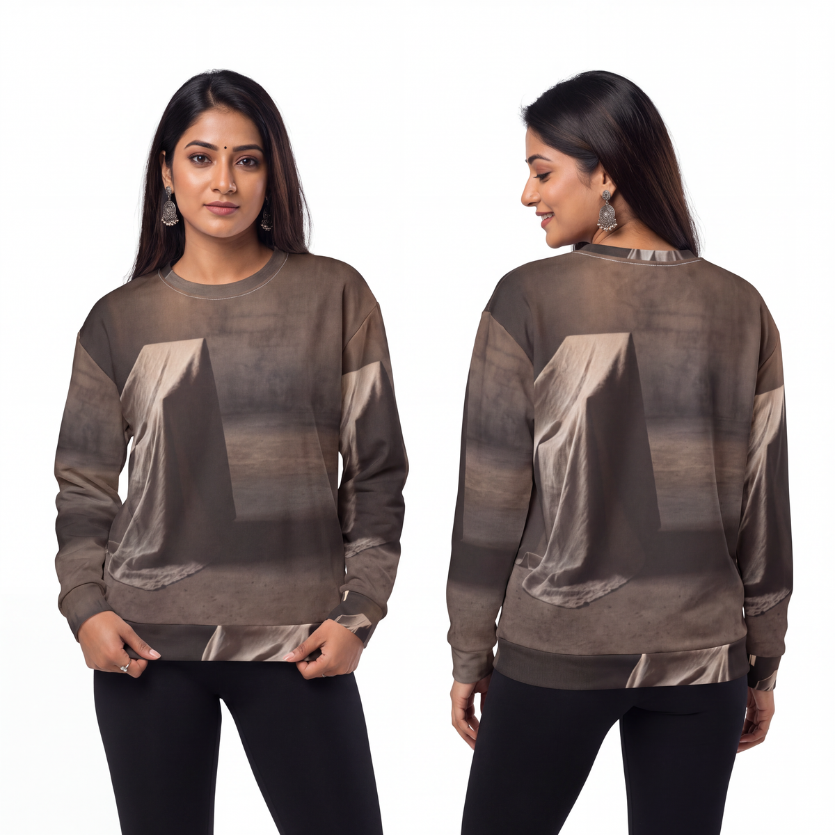 Unisex Sweatshirt - Draped Silence Still Life Art - Shadowed...