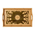 Engraved Bamboo Tray - Unity Mandala Folk Art | Echovira...