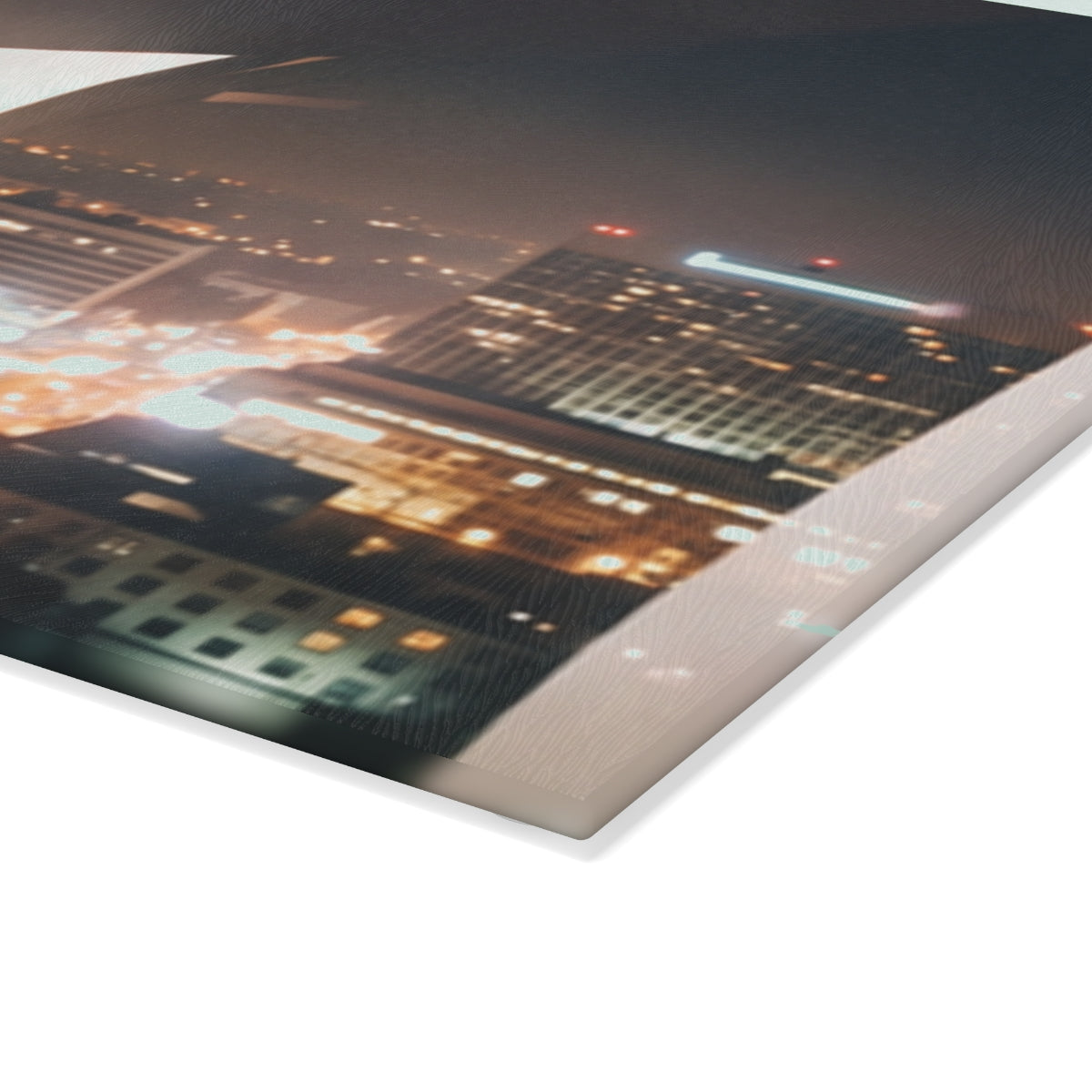 Glass Cutting Board - City Glow Kitchen | Echovira Gallery
