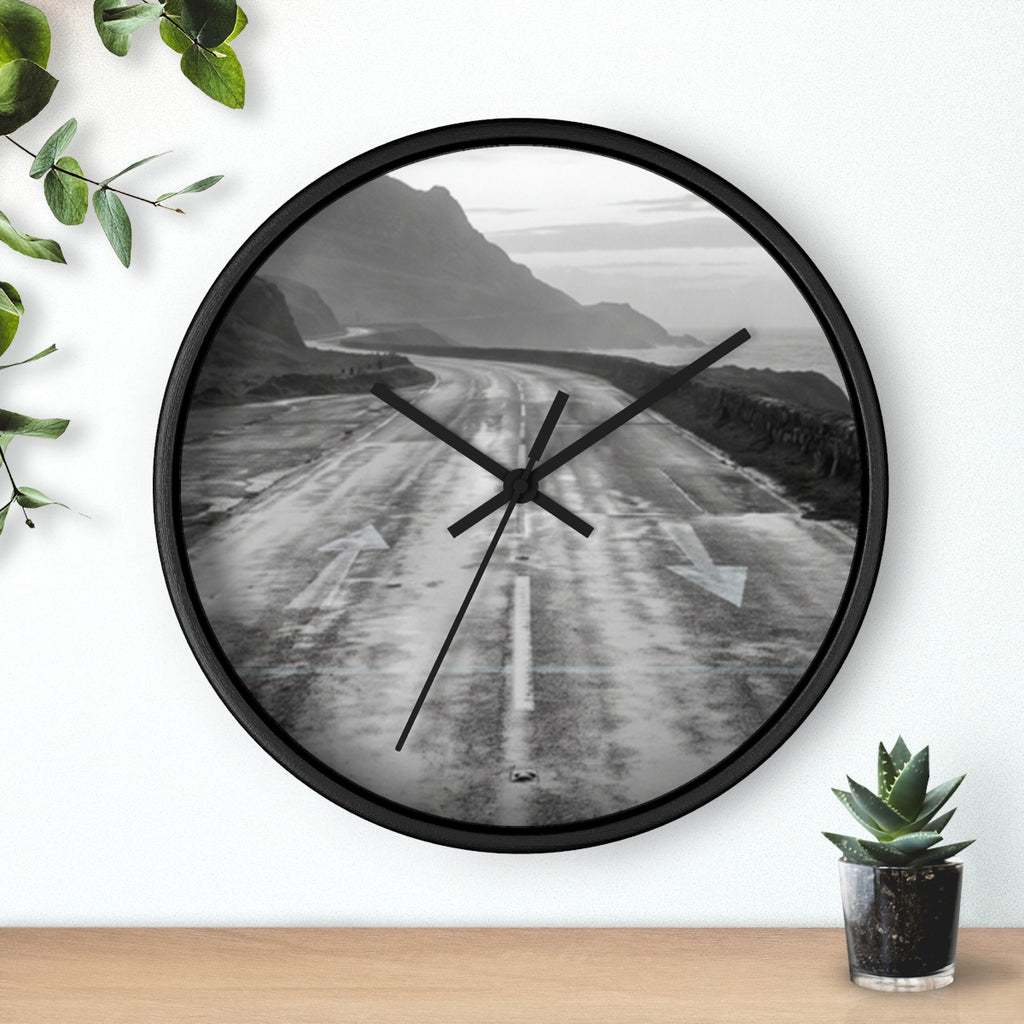 Wall Clock - Silent Highway Travel | Echovira Gallery
