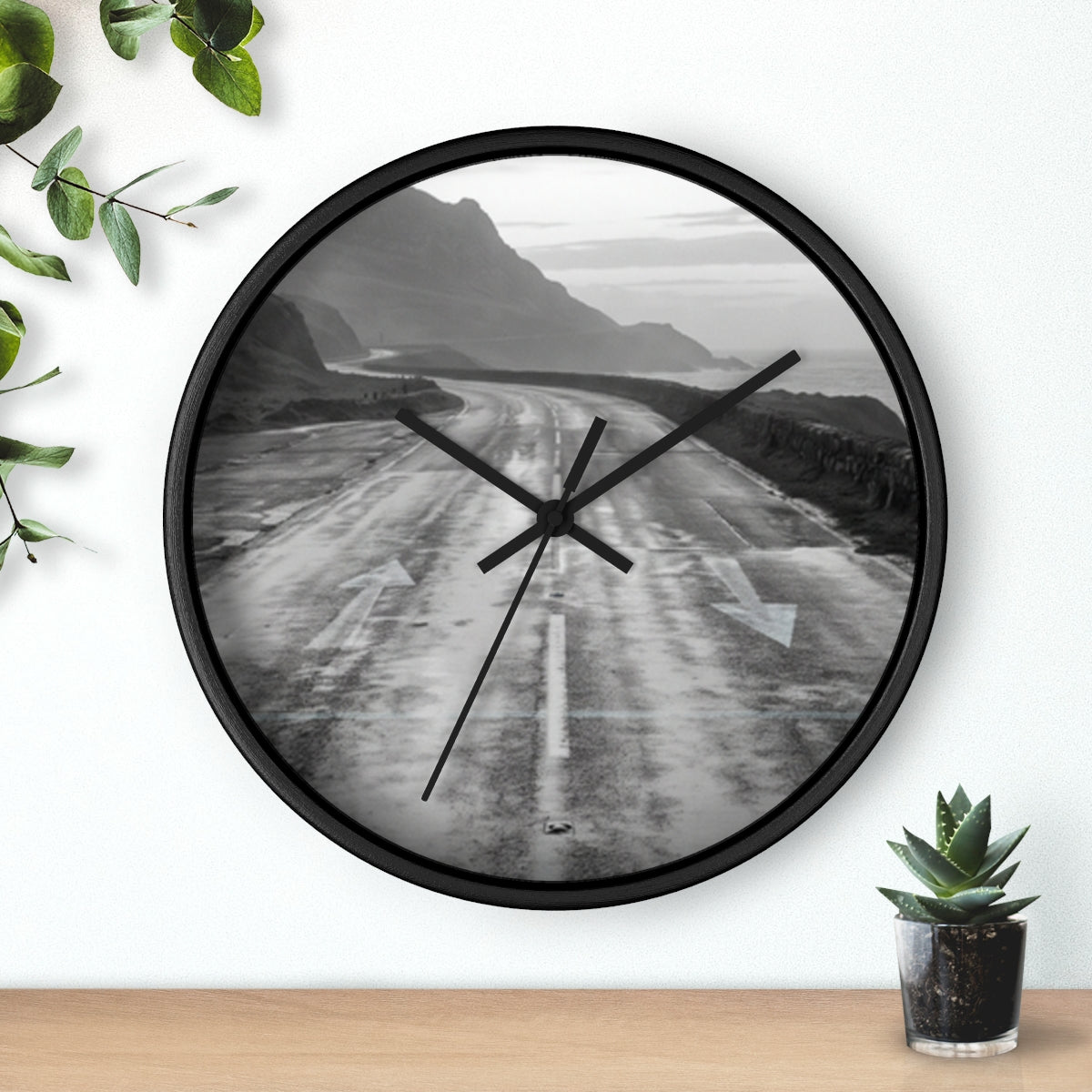 Wall Clock - Silent Highway Travel | Echovira Gallery
