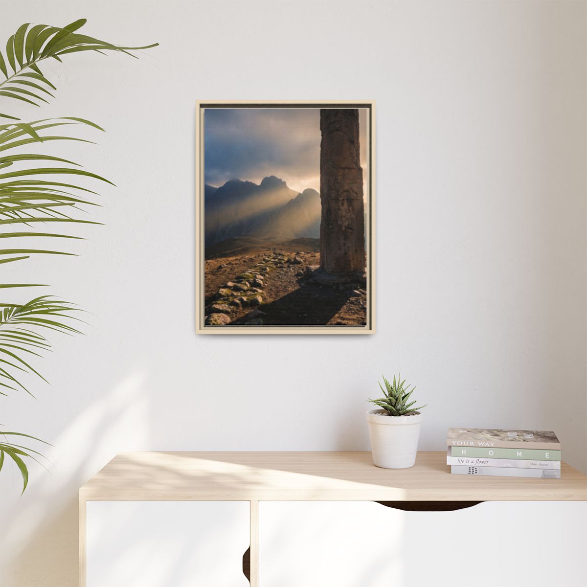 Matte Canvas, Framed - Mystic Monolith Ancient Persian... |...