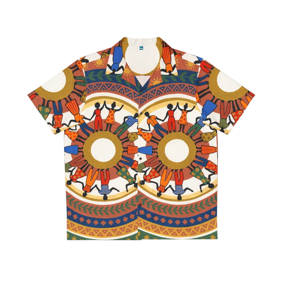 Men's Hawaiian Shirt - Unity Mandala Folk Art | Echovira...