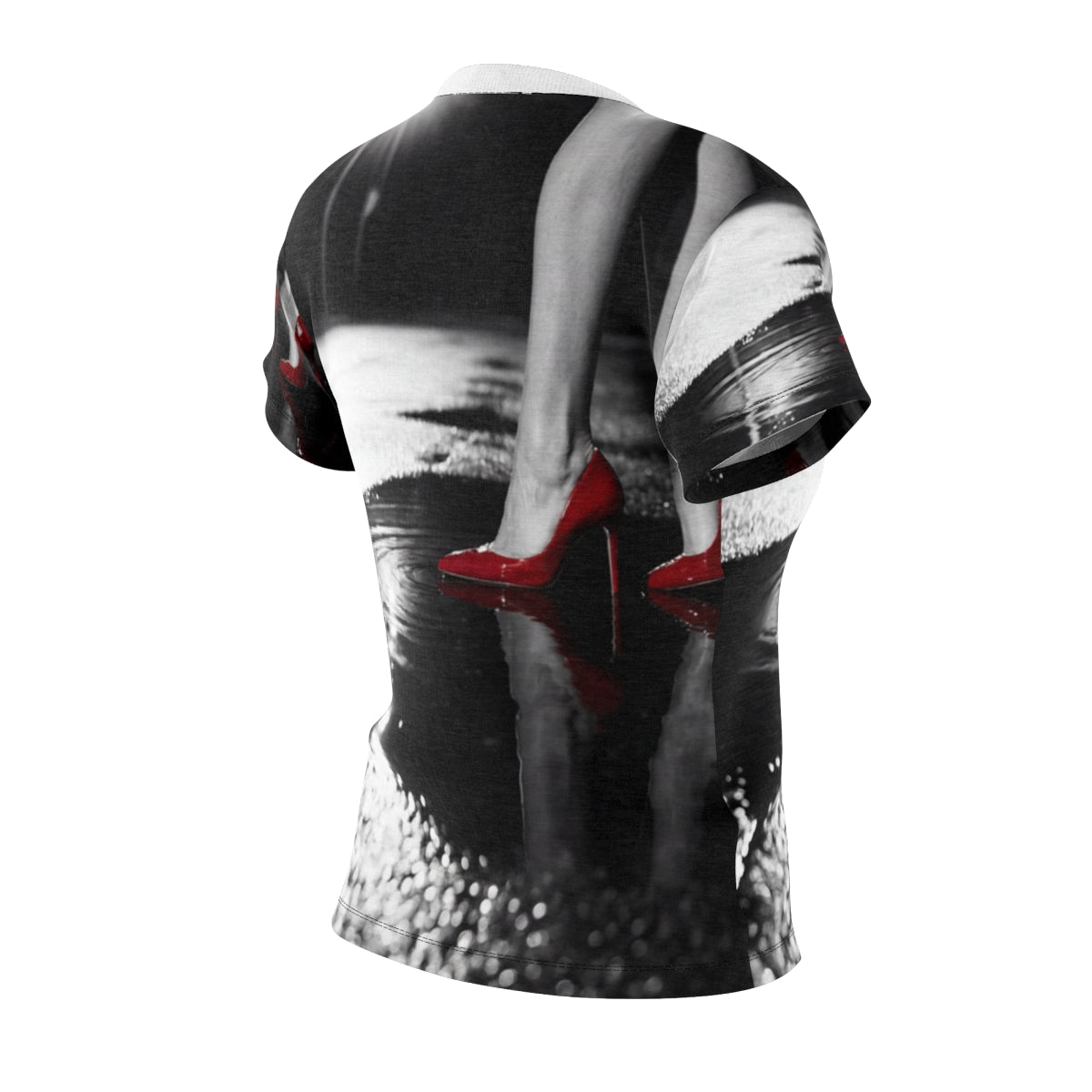 Women's Cut & Sew Tee - Crimson Noir Heels | Echovira...