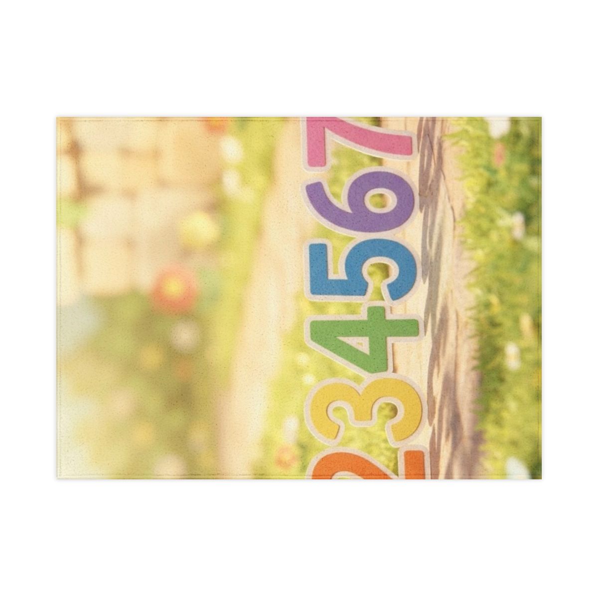 Toddler Blanket - Sunny Counting Meadow | Echovira Gallery