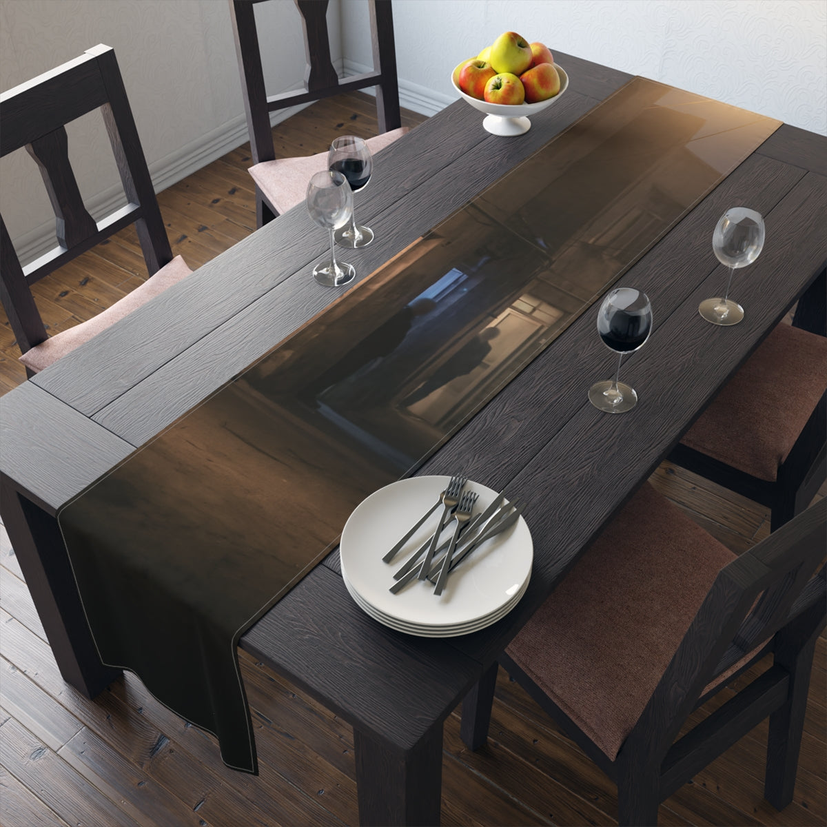 Table Runner - Midnight Alley Echoes | Echovira Gallery