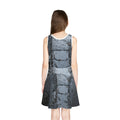 Girls' Sleeveless Sundress with Silk Scarf Art