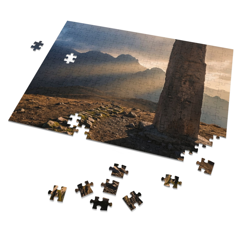 Jigsaw Puzzle with Tin - Mystic Monolith Ancient Persian......