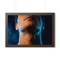 Framed Horizontal Poster - Neon Horizon Portrait — Walnut......