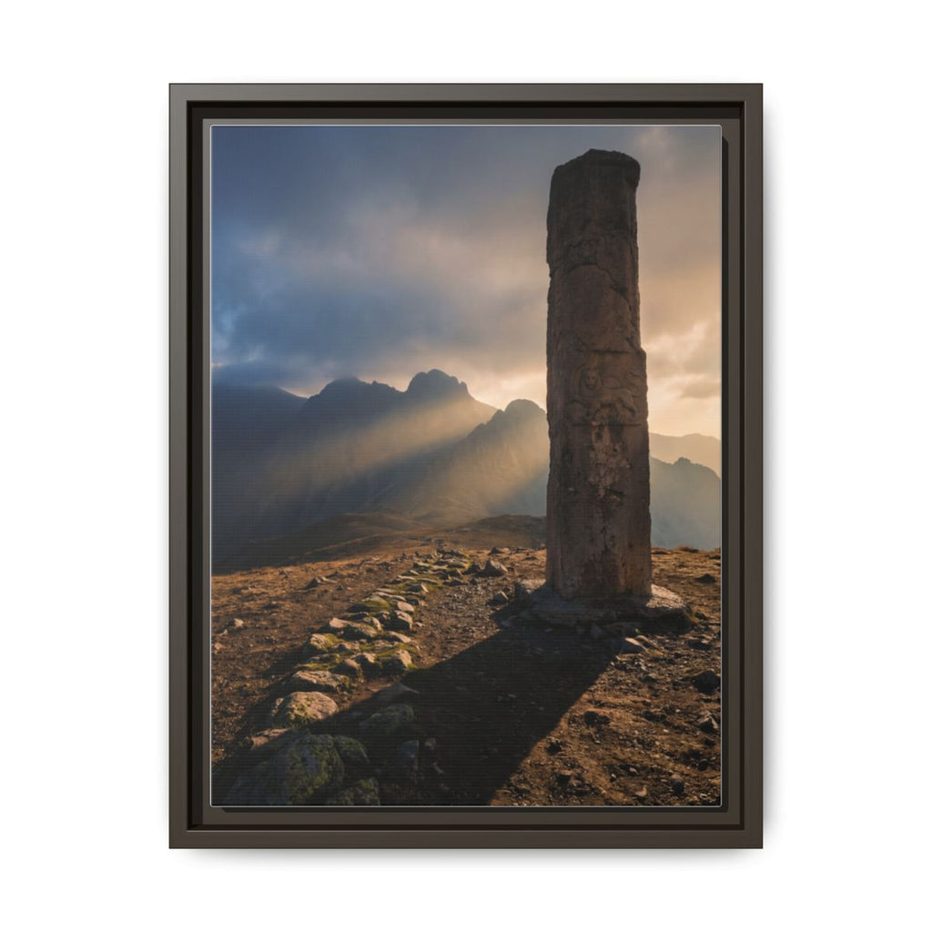 Framed Matte Canvas - Sun Peak