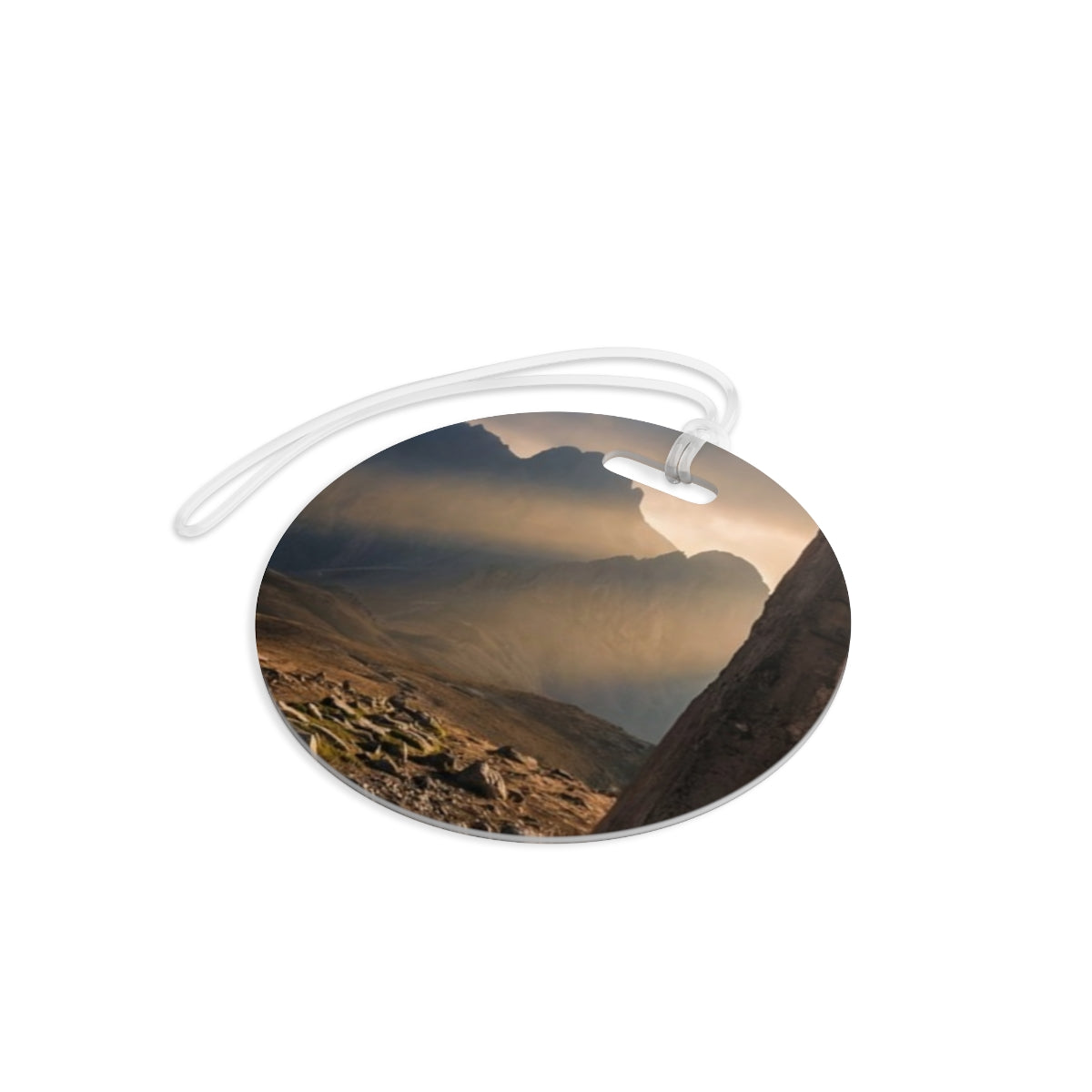 Luggage Tags - Mystic Monolith Ancient Persian Mountain Art...