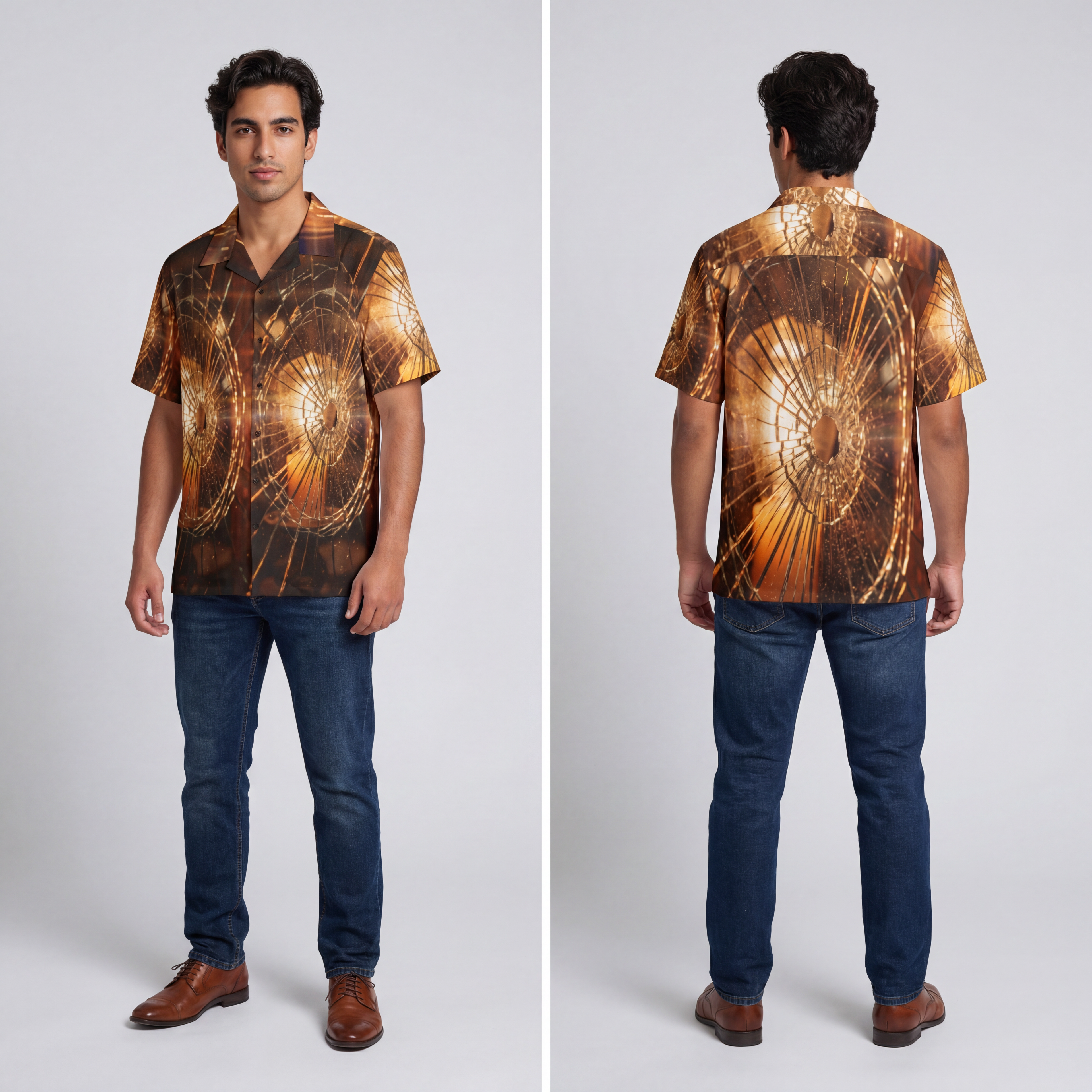 Men's Hawaiian Shirt - Cinematic Edge