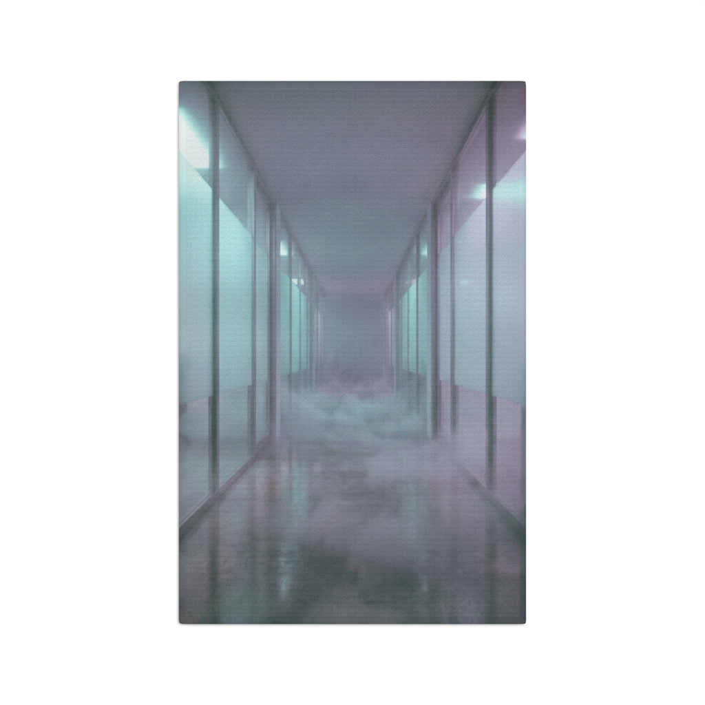 Microfiber Tea Towel - Liminal Corridor | Echovira Gallery