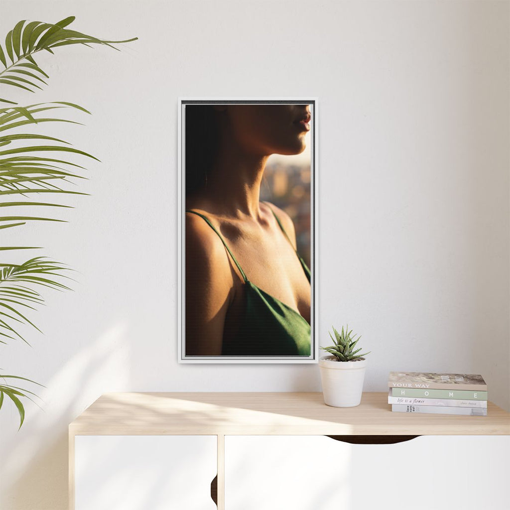 Framed Matte Canvas - Sunlit Muse