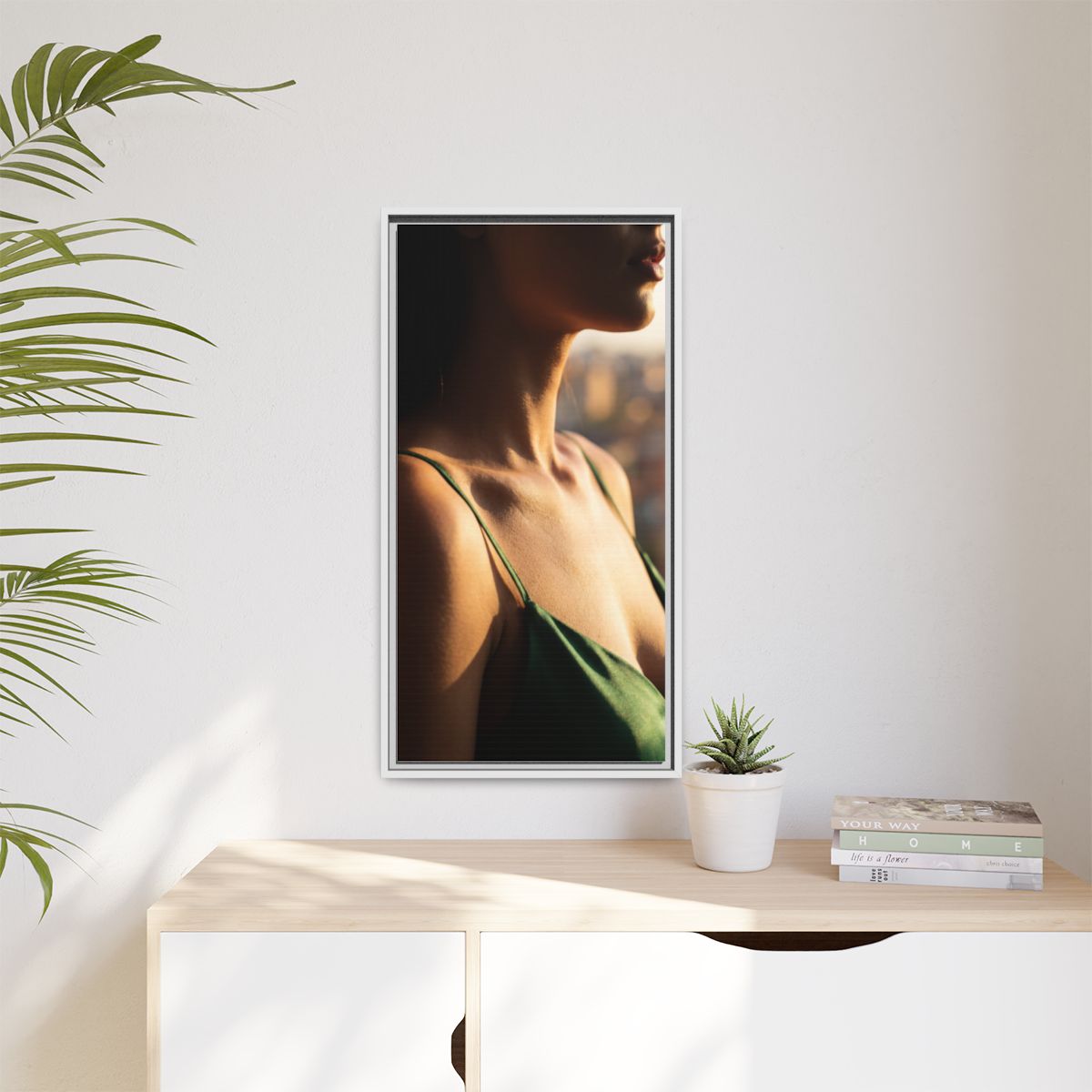 Framed Matte Canvas - Sunlit Muse