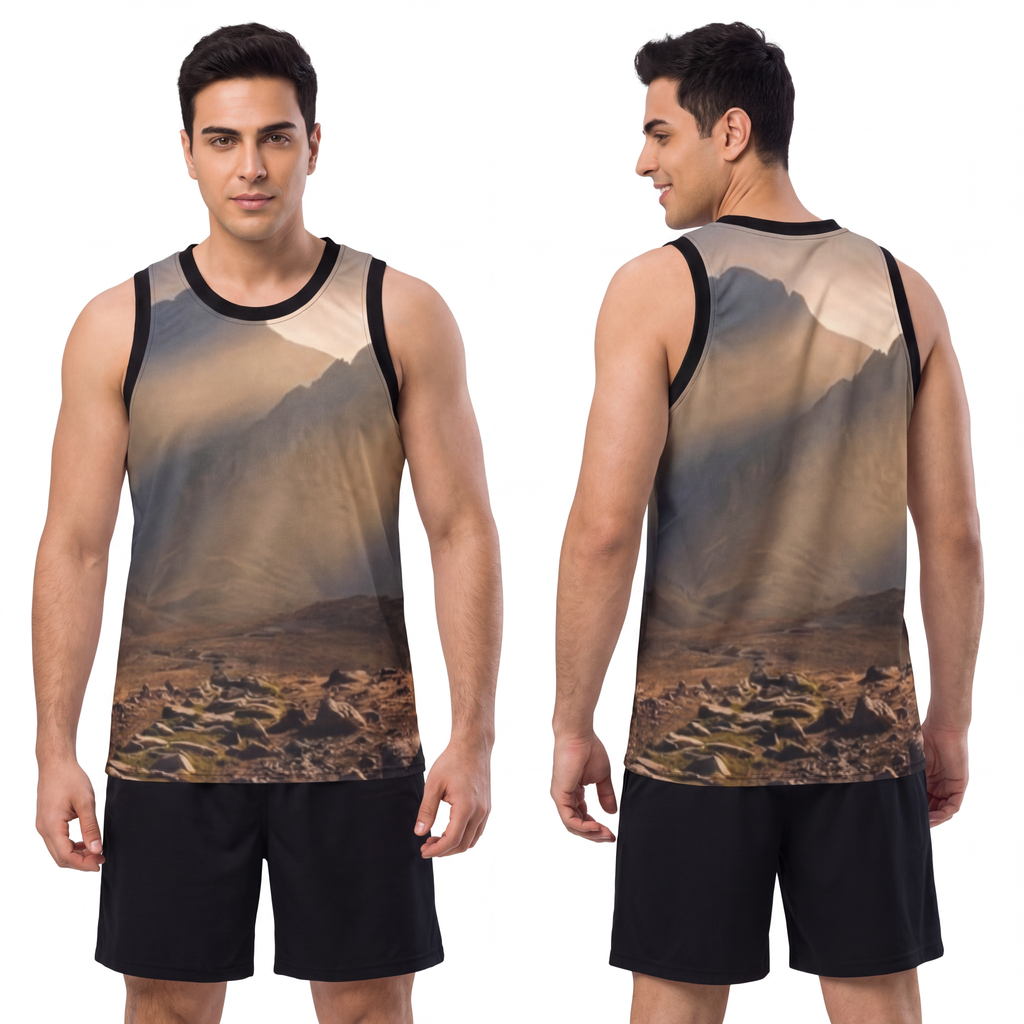 Men's Unisex Basketball Jersey - Ancient Stone Column... |...