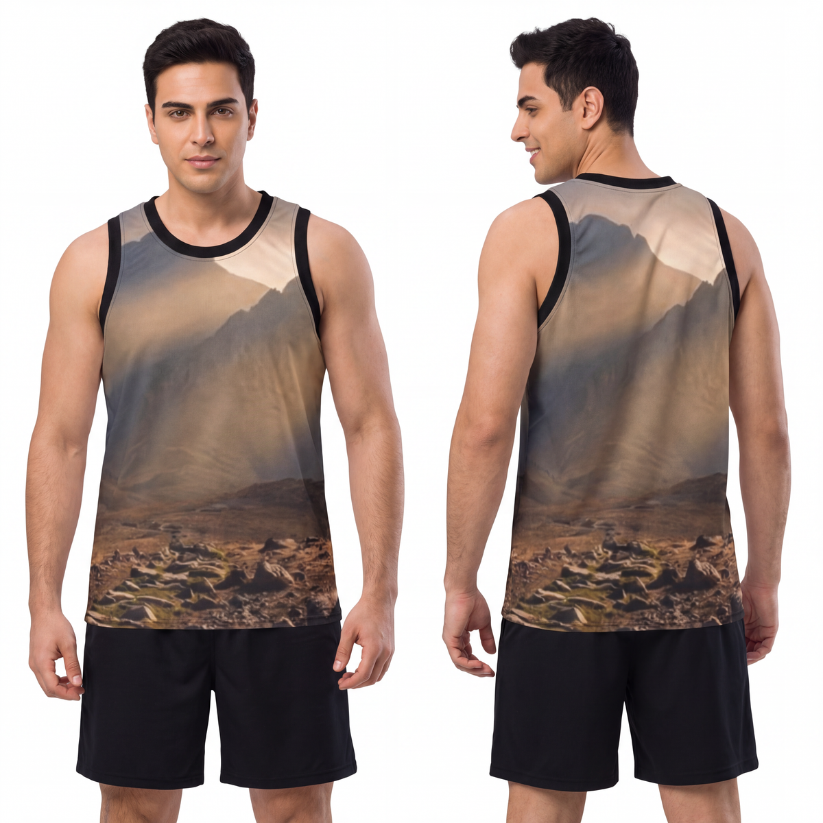 Men's Unisex Basketball Jersey - Ancient Stone Column... |...