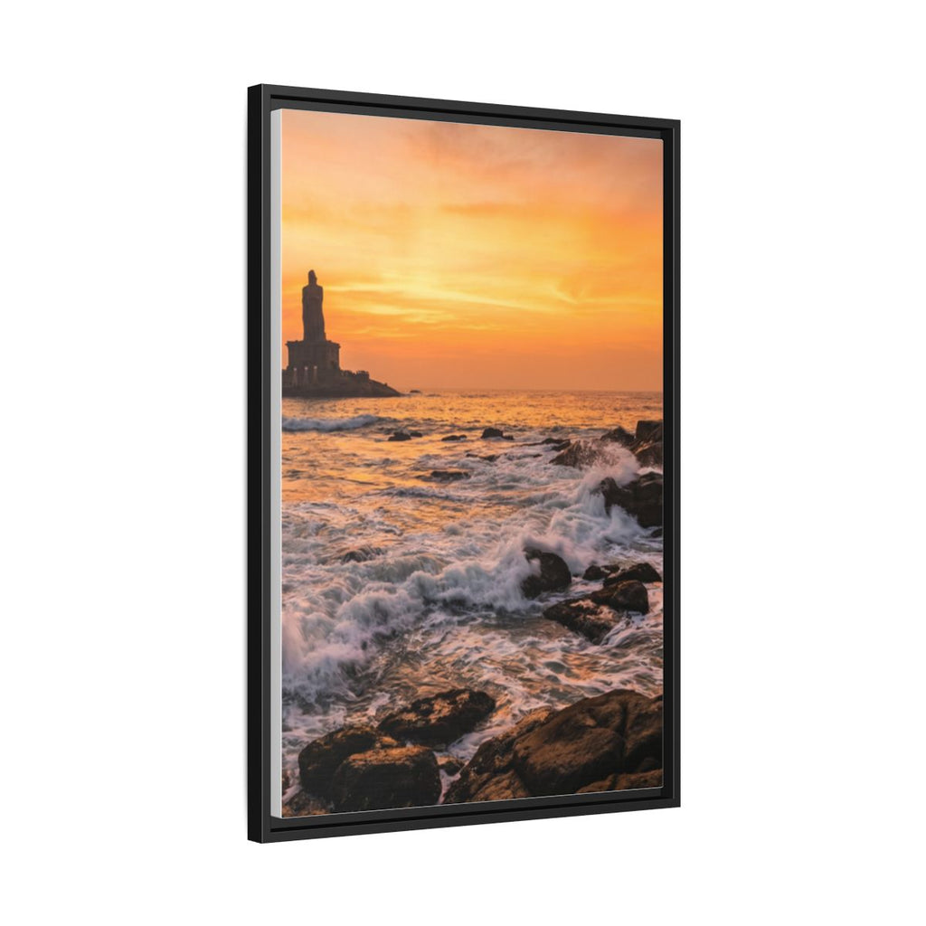 Framed Matte Canvas - Majestic Golden Coast