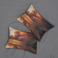 Spun Polyester Lumbar Pillow - Golden Storm | Echovira...