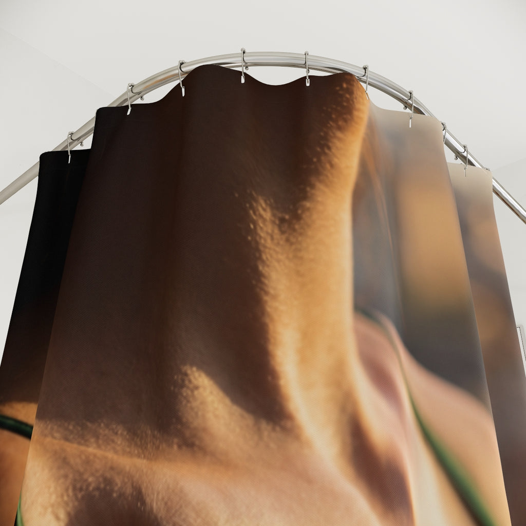 Shower Curtain - Golden Hour Oasis