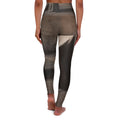 High Waisted Yoga Leggings - Draped Silence Still Life Art...