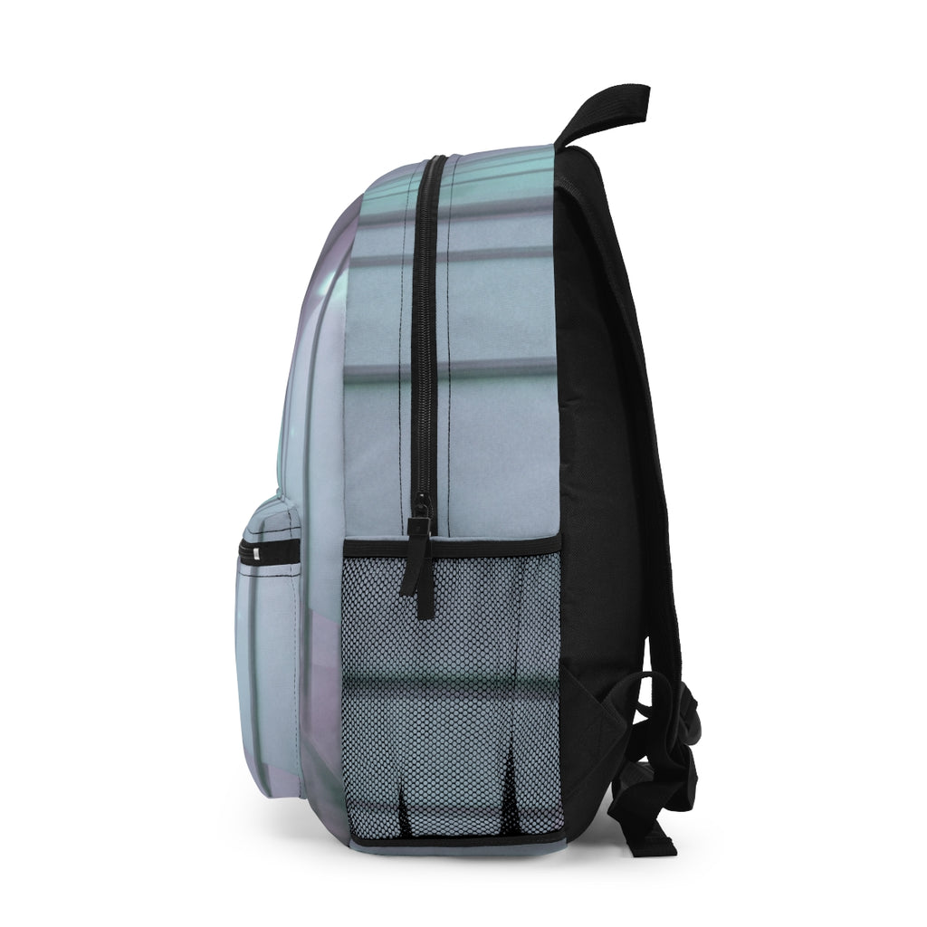 Backpack - Neon Corridor Tech Backpack | Echovira Gallery