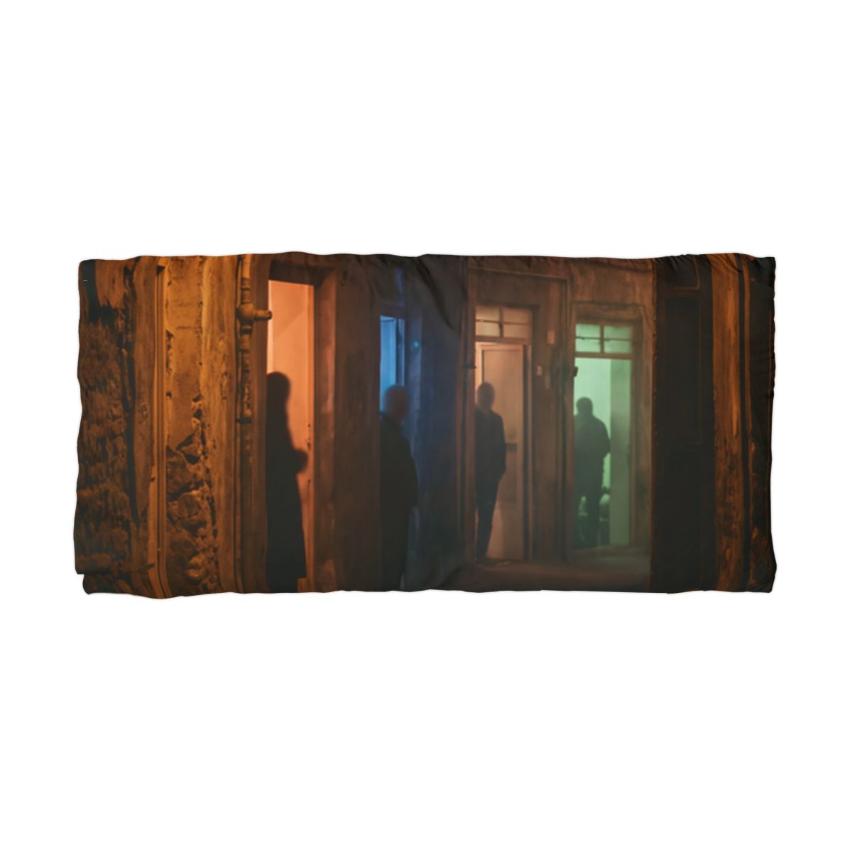 Microfiber Pillowcase - Shadowed Alleyway Mystery Art Print...