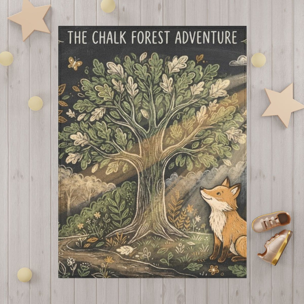 Toddler Blanket - Chalk Forest Slumber | Echovira Gallery