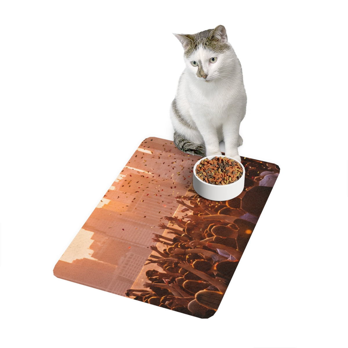 Pet Food Mat (12x18) - City Lights | Echovira Gallery