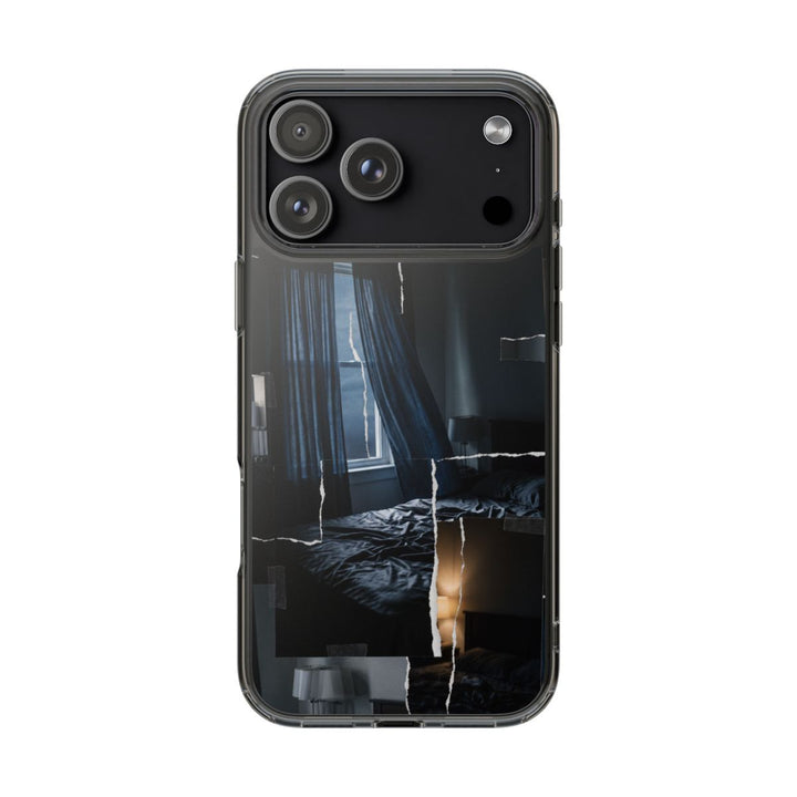 Clear Impact-Resistant Cases - Shadowed Sanctum Moody Bedroom Collage