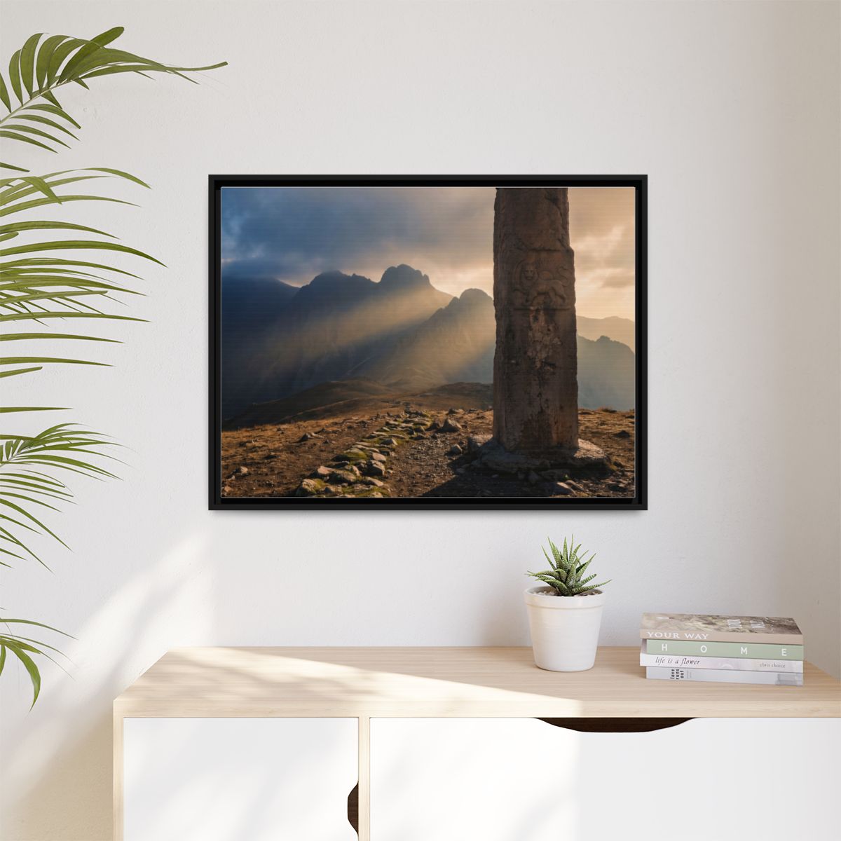 Matte Canvas, Framed - Mystic Monolith Ancient Persian... |...