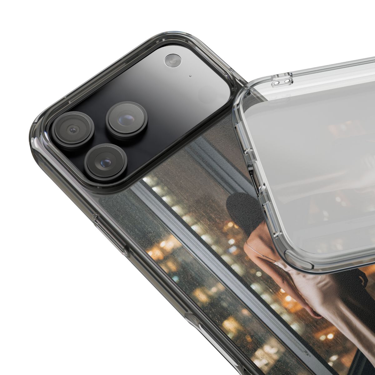 Clear Impact-Resistant Cases - Clear Phone Case - Rainy Mood...