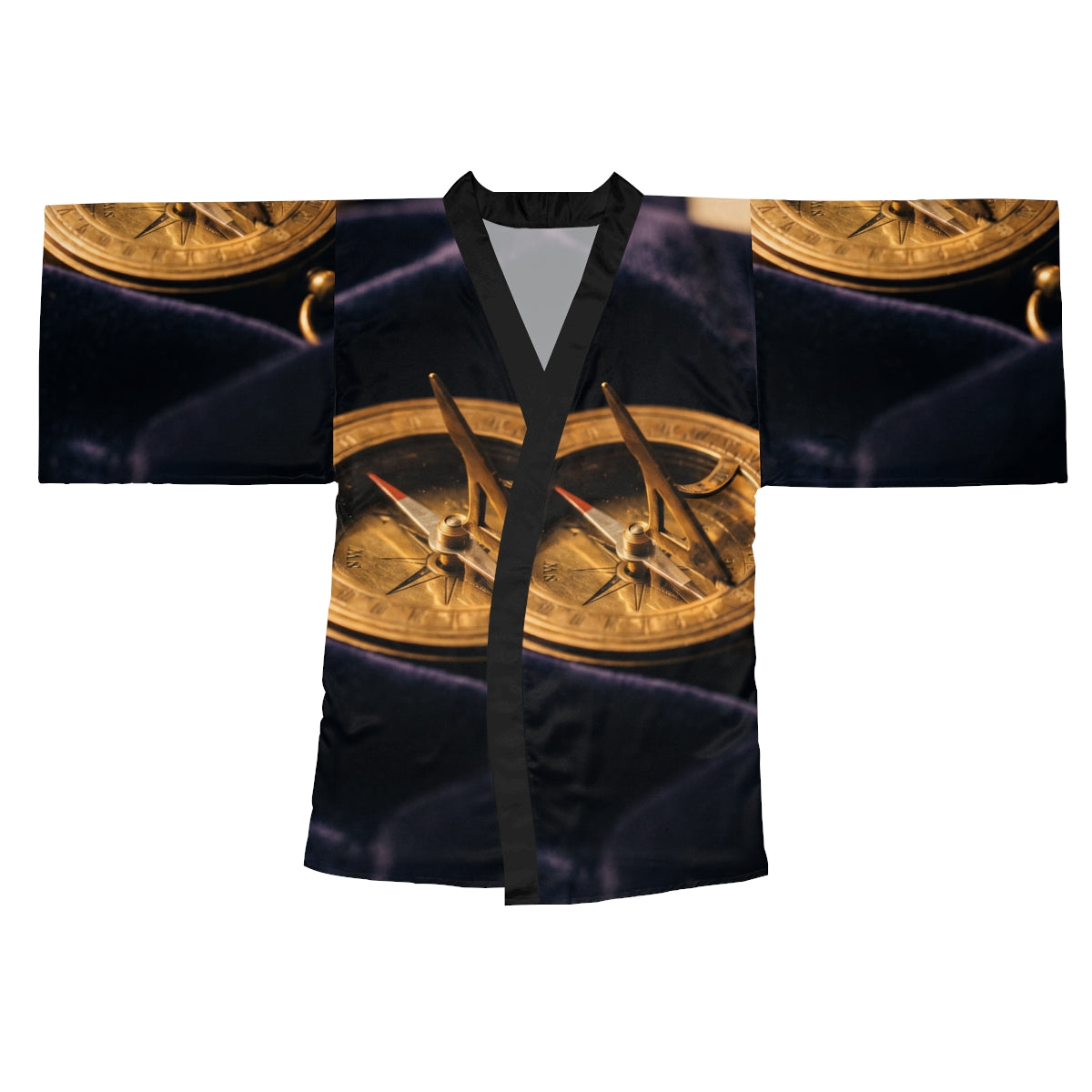 Sundial Compass Long Sleeve Kimono Robe