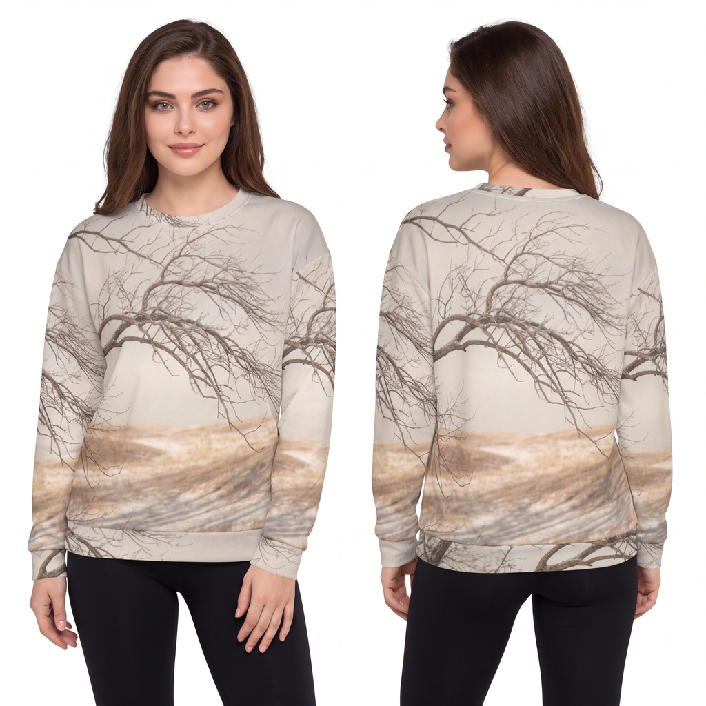 Unisex Sweatshirt - Winter Branch Solitude Landscape |...