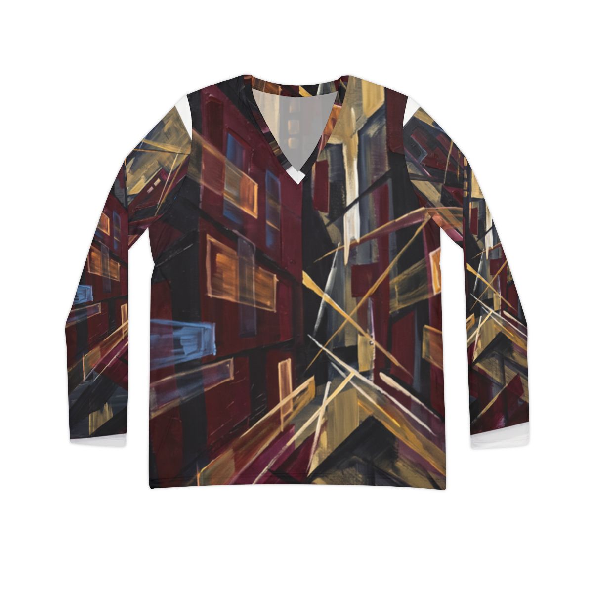 Women's Long Sleeve V-neck Shirt - Urban Perspective |...