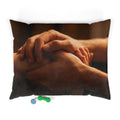 Pet Bed - Quiet Comfort Holding Hands Cozy Portrait |...