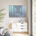 Matte Canvas, Framed - Liminal Corridor Fog Art Print —... |...