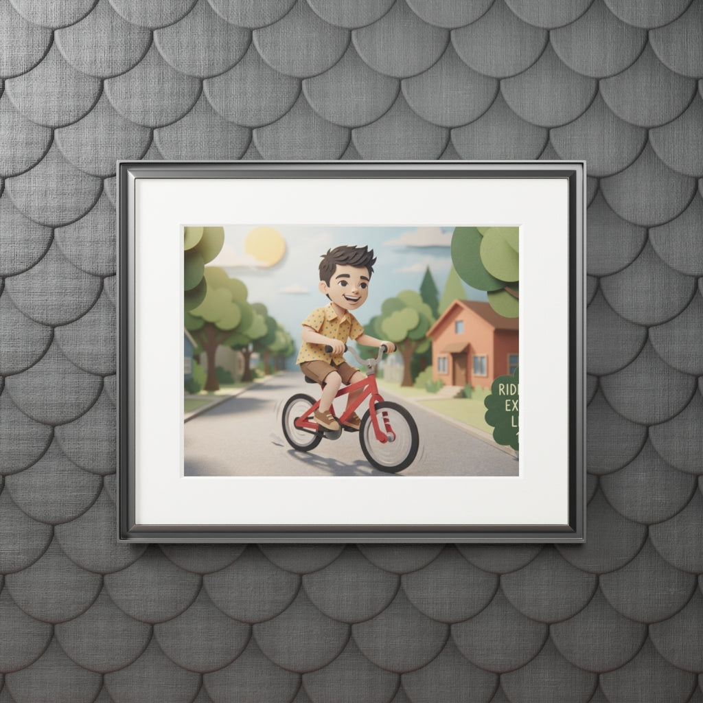 Fine Art Print Passepartout - Ride Happy — Landscape (14×11...