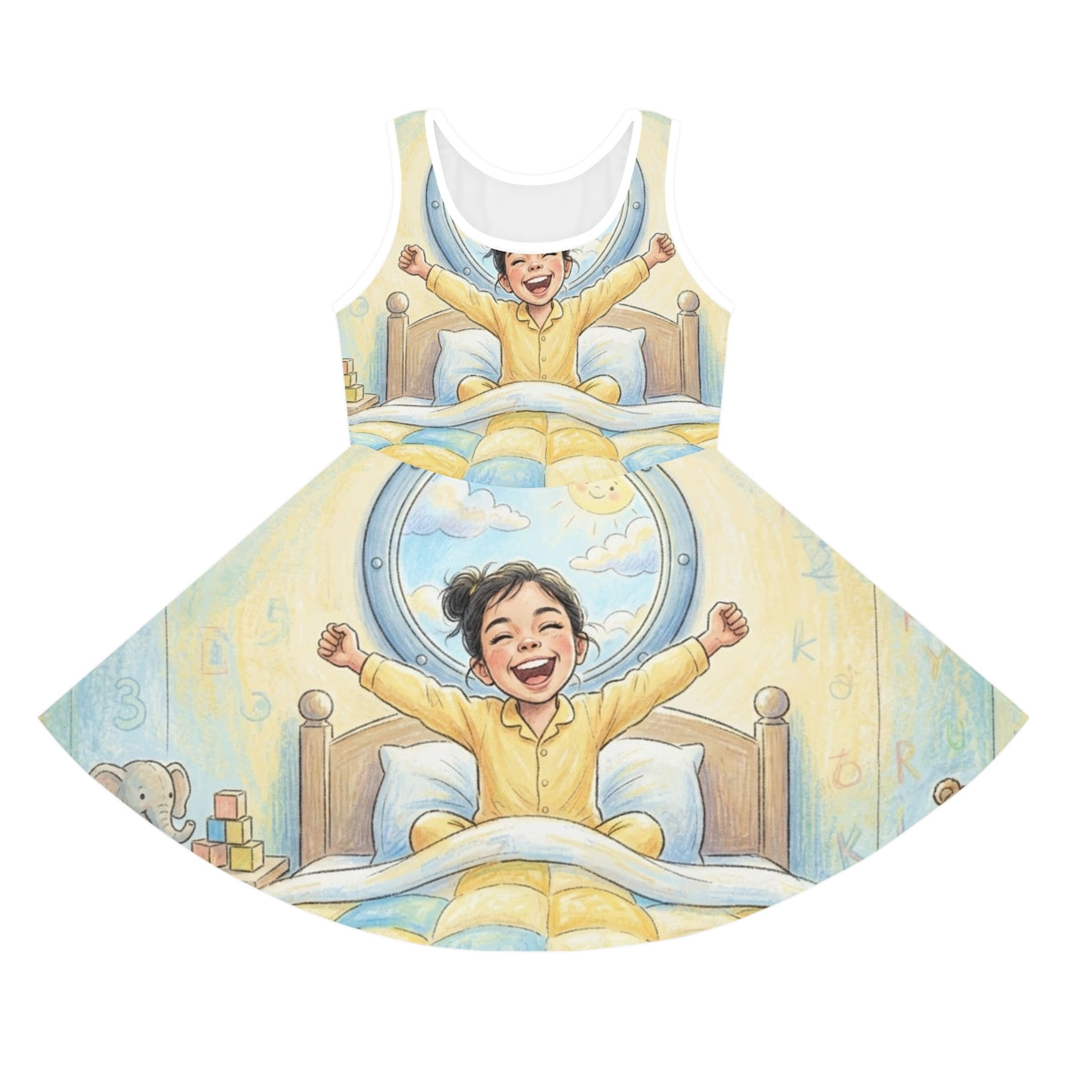 Girls' Sleeveless Sundress - Sunny Morning | Echovira...