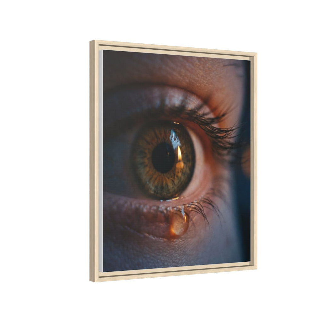 Matte Canvas, Framed - Luminous Tear