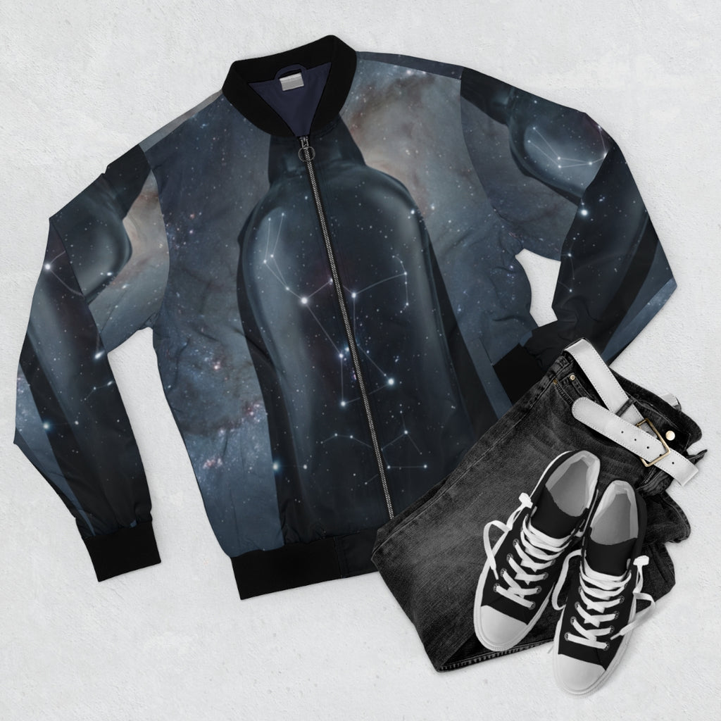 Men's Bomber Jacket - Cosmic Sentinel Orion Constellation......
