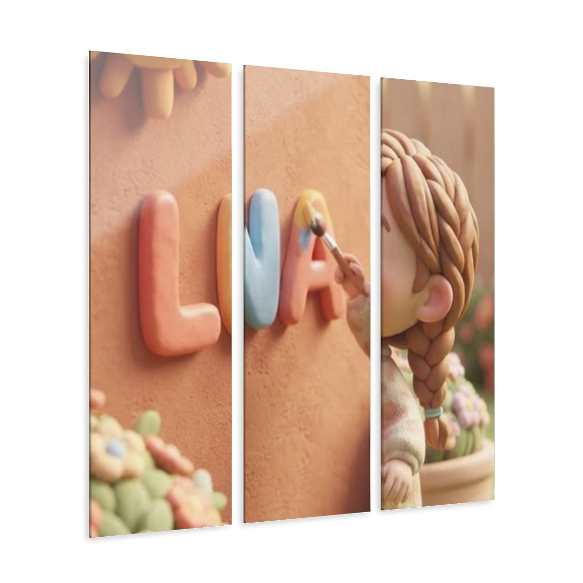 Acrylic Prints Triptych - Luna Sunshine Clay — Portrait |...