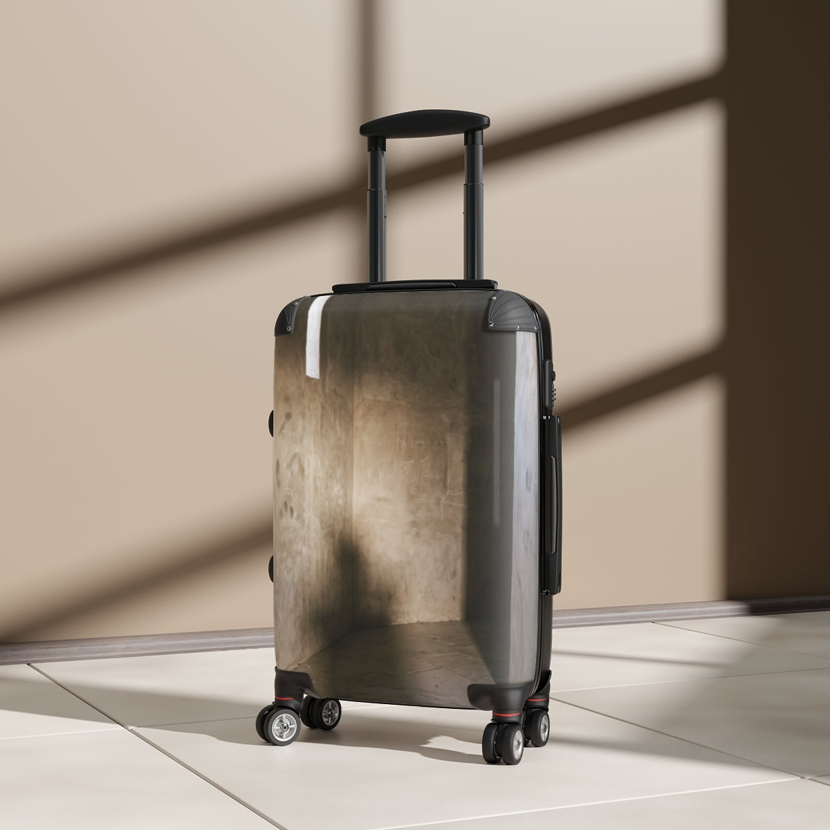 Suitcase - Shadows of the Citadel moody architectural print...