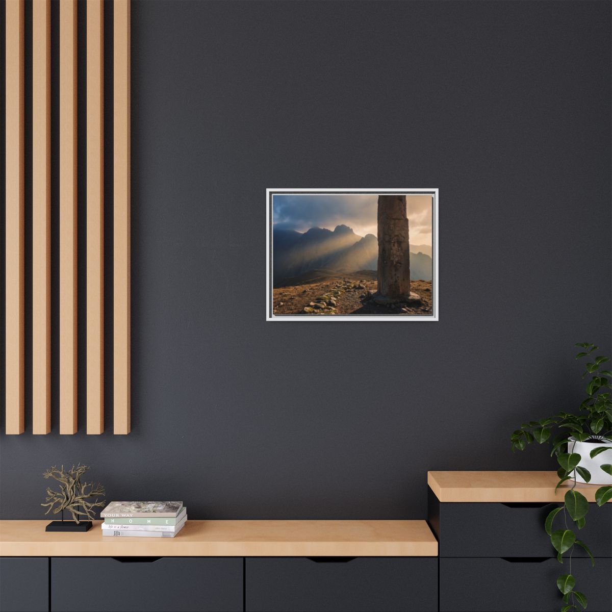 Framed Matte Canvas - Sun Peak