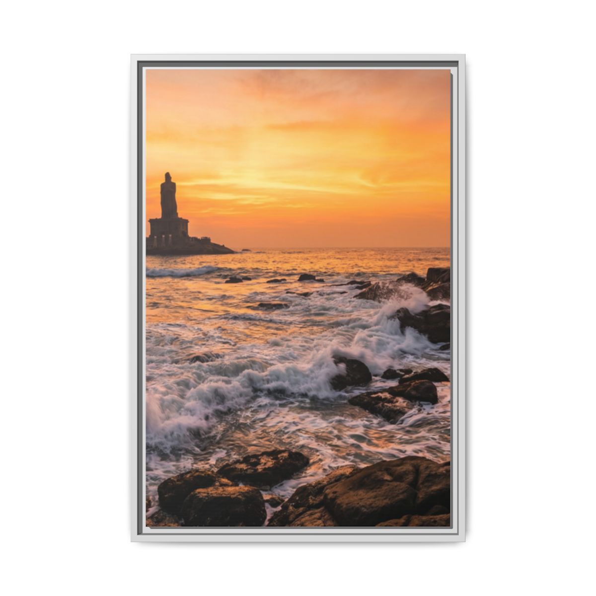 Framed Matte Canvas - Majestic Golden Coast