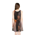 Girls' Sleeveless Sundress with Intimate Hands Art