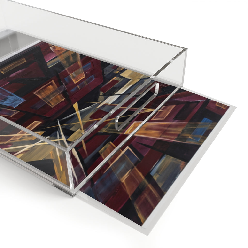 Acrylic Serving Tray - Urban View | Echovira Gallery