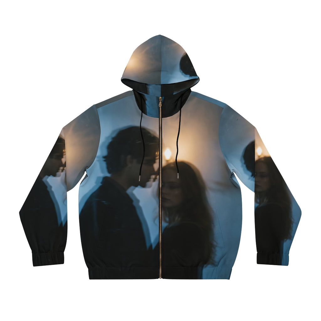 Midnight Shadow Men's Full-Zip - Cozy Casual Hoodie |...